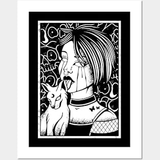 Goth Girl Tattoo Vintage Posters and Art